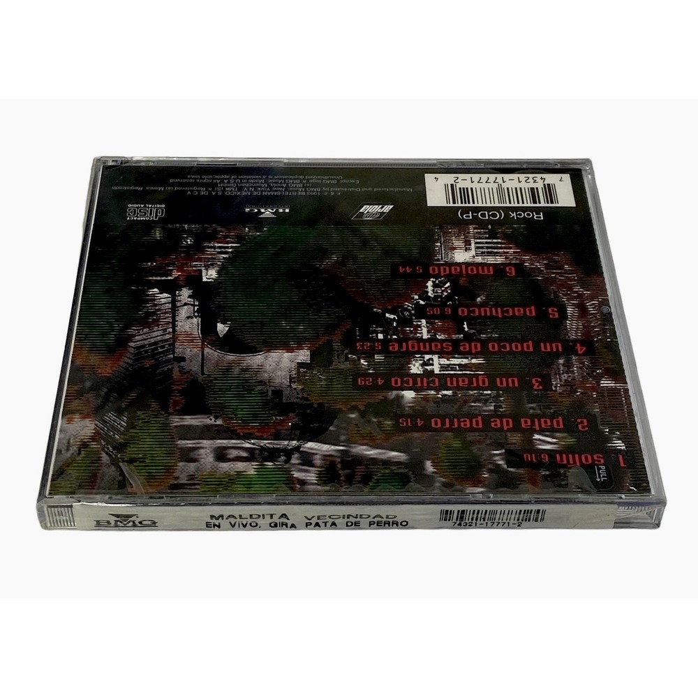 Matilda Vecindad: En Vivo Gira Pata De Perro (CD, 1993 BMG Ariola) Latin Sealed - Picture 4 of 4